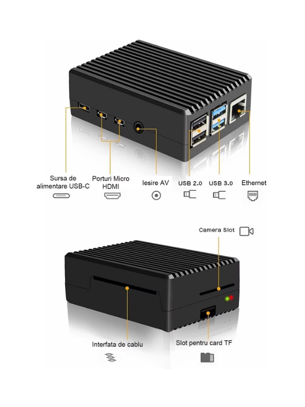 Carcasa pentru Raspberry Pi 5 model B
